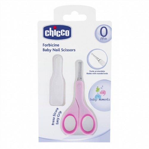 CHICCO TIJERAS SEGURIDAD UÑAS (RECIEN NACIDO ROSA)